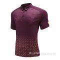 Homens Dry Fit Rugby Wear camisa polo xadrez